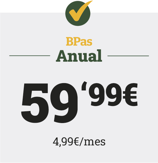 Bpas Anual 49,99€ (4,17 €/mes)