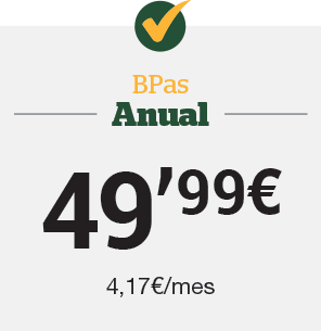 Bpas Anual 49,99€ (4,17 €/mes)