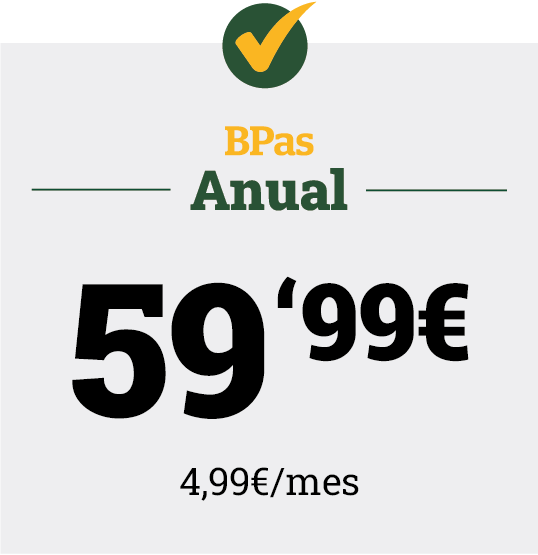 Bpas Anual 49,99€ (4,17 €/mes)