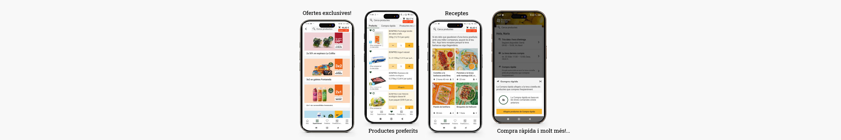 Funcionalitats app BonpreuEsclat
