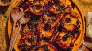 Pomes amb cansalada i sidra