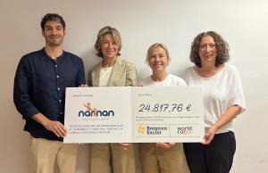 L’Associació Narinan rep 24.817 € gràcies a les aportacions dels clients de Bonpreu i Esclat